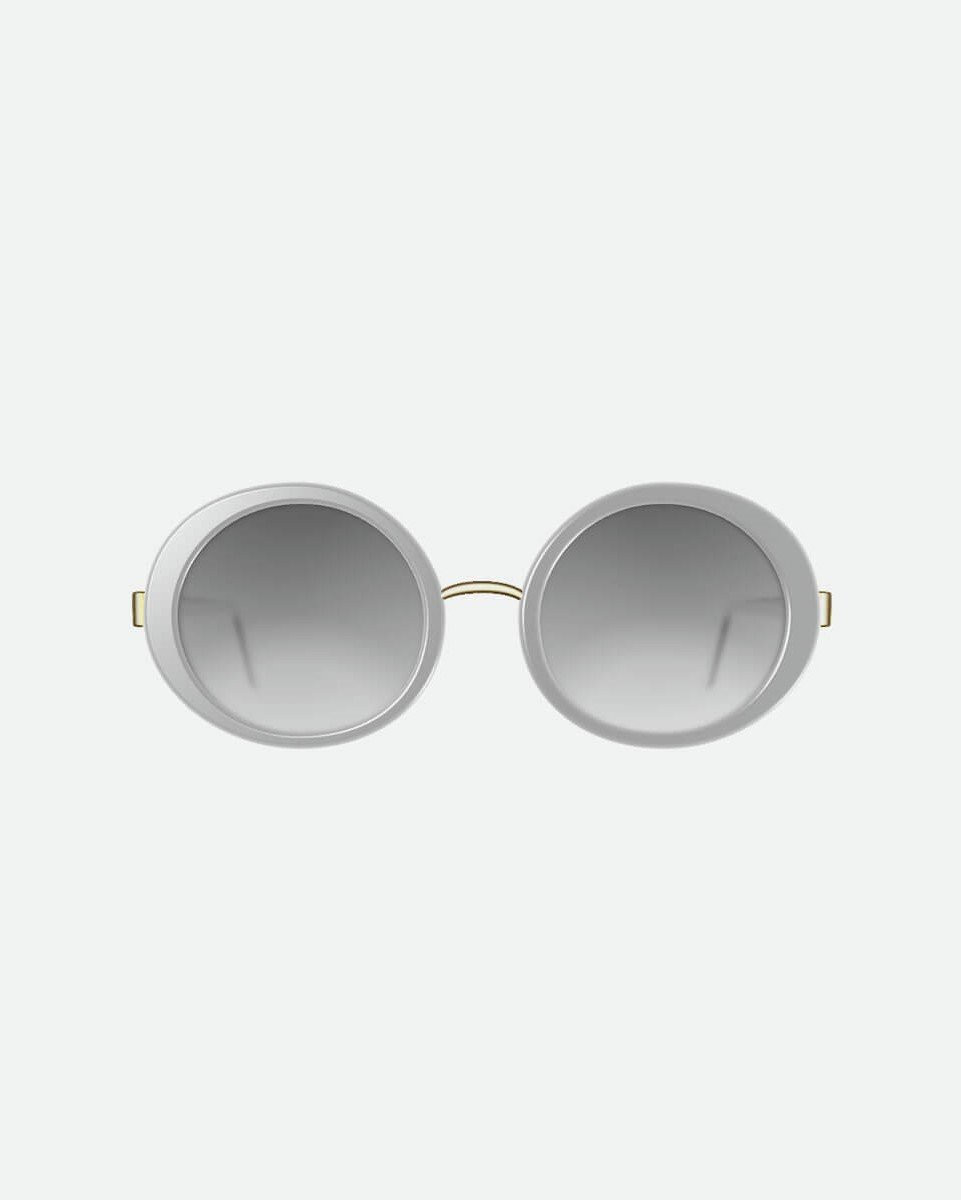 Óculos feminino silver ray-ban armação redonda