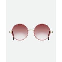 Óculos feminino rosé armação redonda