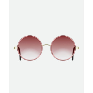 Óculos feminino rosé armação redonda